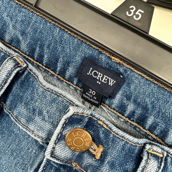 J. Crew Women's Crop Big Pockets Denim Jeans Sz 30 Blue NWT - Picture 2 of 5